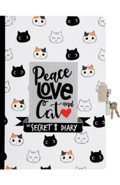 Jurnal secret: peace, love and cat