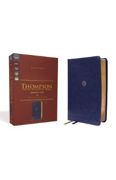 Nkjv, Thompson Chain-Reference Bible, Handy Size, Leathersoft, Navy, Red Letter, Comfort Print - Frank Charles Thompson
