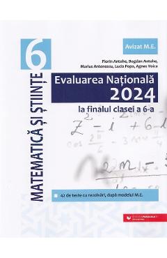 Evaluarea Nationala 2024. Matematica si stiinte - Clasa 6 - Florin Antohe, Bogdan Antohe, Marius Antonescu, Lucia Popa, Agnes Voica