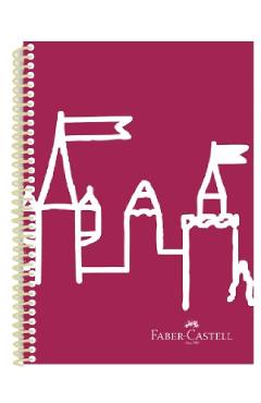 Caiet matematica cu spirala: castel. rosu