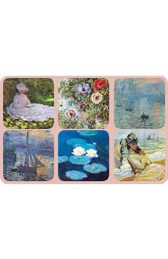 Set 6 suporturi pahare: Claude Monet