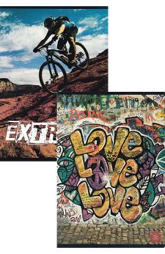 Set 2 caiete dictando: extreme bike + love