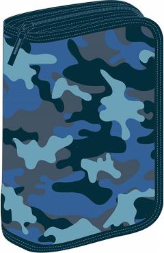 Penar echipat 50 piese: camuflaj albastru