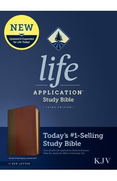 KJV Life Application Study Bible, Third Edition (Leatherlike, Brown/Mahogany, Red Letter) - Tyndale - Imagine 1