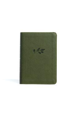 KJV Large Print Compact Reference Bible, Olive Leathertouch - Holman Bible Publishers