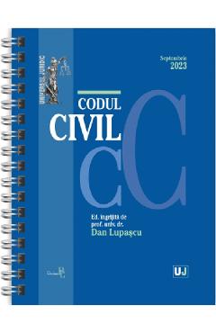 Codul civil Septembrie 2023 Ed. Spiralata – Dan Lupascu 2023: poza bestsellers.ro