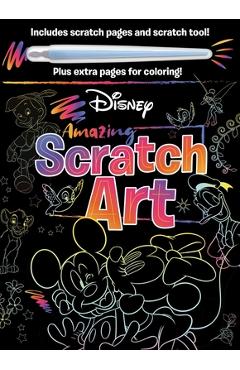 Disney - Amazing Scratch Art: With Scratch Tool and Coloring Pages - Igloobooks