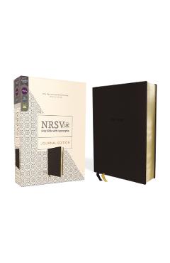 Nrsvue, Holy Bible with Apocrypha, Journal Edition, Leathersoft, Black, Comfort Print - Zondervan