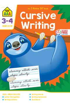 School Zone Cursive Writing Grades 3-4 Workbook - School Zone