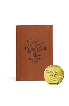 CSB Explorer Bible for Kids, Brown Mountains Leathertouch: Placing God\'s Word in the Middle of God\'s World - Csb Bibles By Holman