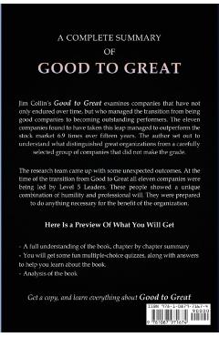 Summary of Good to Great - Fastdigest Summary