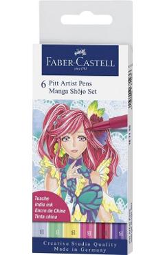 Set 6 Pitt Artist Pens Manga Shojo