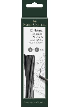 Set 12 bucati carbune natural Pitt Monochrome 5-8 mm