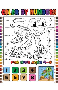 Color by Numbers for Kids Ages 4-8: Cute Animals Color by Number - Penciol Press
