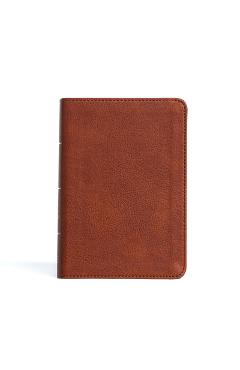 KJV Large Print Compact Reference Bible, Burnt Sienna Leathertouch - Holman Bible Publishers