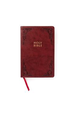 CSB Large Print Personal Size Reference Bible, Burgundy Leathertouch - Csb Bibles By Holman