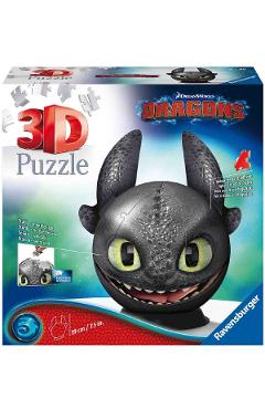 Puzzle 3D. Dragons III Toothless
