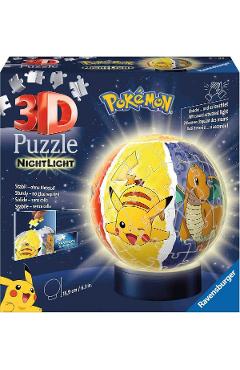 Puzzle 3D luminos. Pokemon