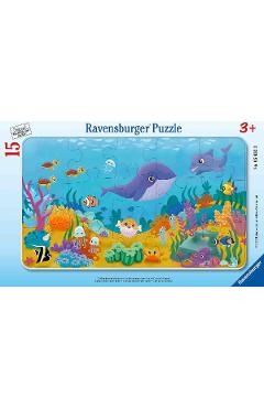Puzzle tip rama. Animalute marine