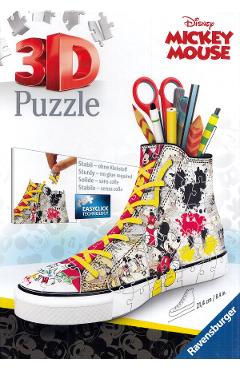 Puzzle 3D. Suport pixuri sneaker Mickey Mouse