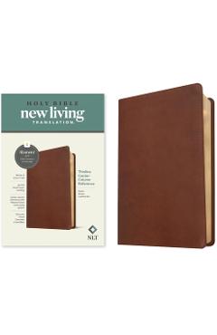 NLT Thinline Center-Column Reference Bible, Filament-Enabled Edition (Leatherlike, Rustic Brown, Red Letter) - Tyndale - Imagine 1