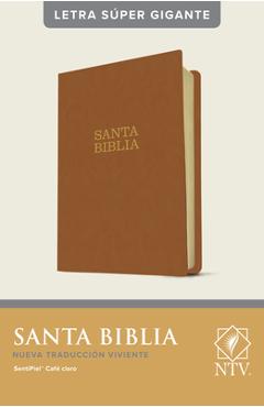 Santa Biblia Ntv, Letra Súper Gigante (Sentipiel, Café Claro, Letra Roja) - Tyndale
