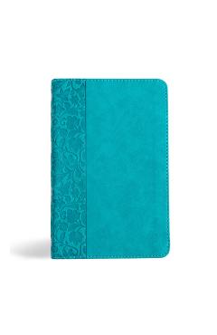 NASB Personal Size Bible, Teal Leathertouch - Holman Bible Publishers