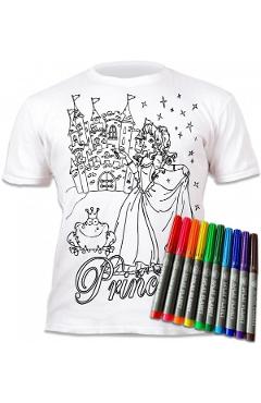 Tricou de colorat cu markere lavabile. Printese. 9-11 ani