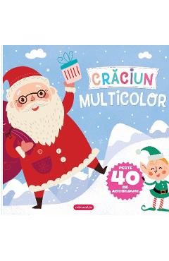 Craciun multicolor. Carte de colorat + abtibilduri - MIMORELLO