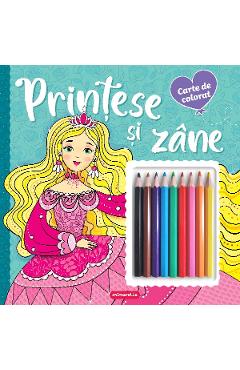 Printese si zane. Carte de colorat - MIMORELLO