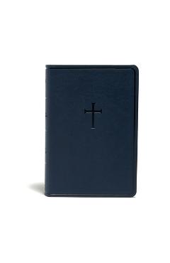 KJV Everyday Study Bible, Navy Cross Leathertouch - Holman Bible Publishers