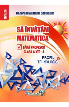 Sa invatam matematica fara profesor - Clasa 12 - Profil tehnologic - Gheorghe Adalbert Schneider - HYPERION