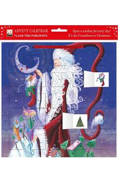 Calendar Advent: Santa and The Moon with Stickers