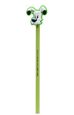 Creion cu topper Idefix. Verde
