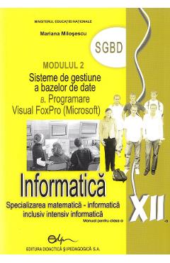 Informatica Cls 12 M2 – Mariana Milosescu carte