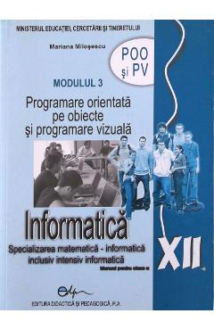 Manual informatica clasa 12 M3 – Mariana Milosescu carte