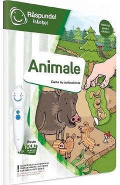 Carte cu autocolante: Raspundel Istetel. Animale - ALBI