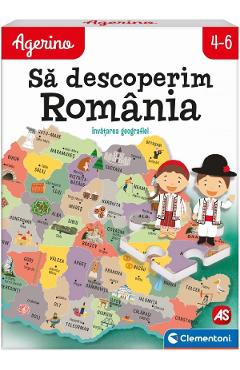 Joc educativ Agerino: Sa descoperim Romania. Invatarea geografiei