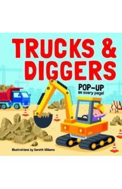 Trucks & Diggers: Pop-Up Book - Gareth Williams