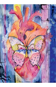 Print de arta: Inima cu fluture