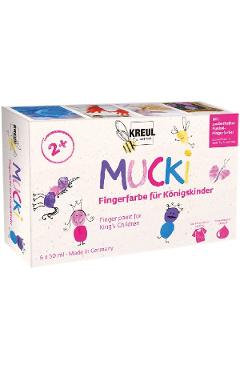 Set 6 acuarele: Finger Paint Mucki Royal Children