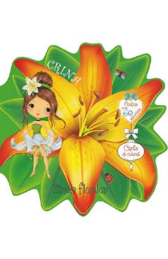 Zanele florilor: Crina. Carte de colorat cu autocolante