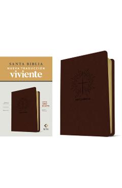Santa Biblia Ntv, Letra Súper Gigante (Sentipiel, Café Oscuro, Letra Roja) - Tyndale