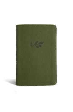 NASB Personal Size Bible, Olive Leathertouch - Holman Bible Publishers