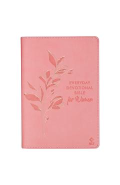 NLT Holy Bible Everyday Devotional Bible for Women New Living Translation, Vegan Leather, Pink Debossed - Christian Art Gifts