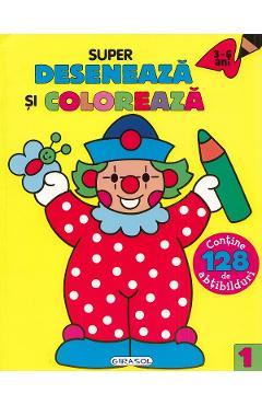 Super deseneaza si coloreaza 1 - GIRASOL