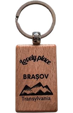 Breloc din lemn: Brasov