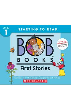 Bob Books - First Stories Hardcover Bind-Up Phonics, Ages 4 and Up, Kindergarten (Stage 1: Starting to Read) - Lynn Maslen Kertell