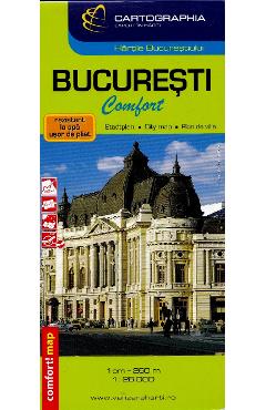 Bucuresti. Harta laminata - CARTOGRAPHIA
