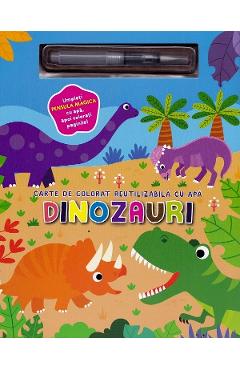 Dinozauri. Carte De Colorat Cu Apa
